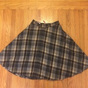 Vintage Midi Wool Skirt Size 26/27